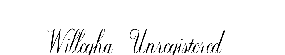 Willegha (Unregistered) Font Download Free