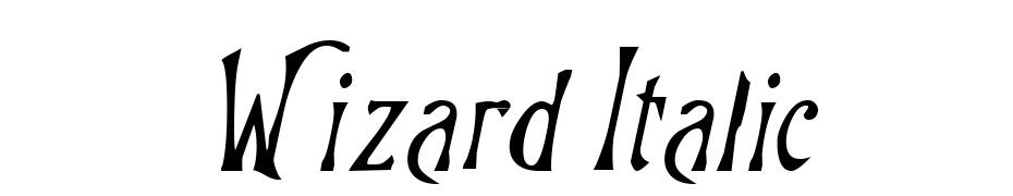 Wizard Italic Font Download Free
