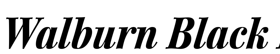 Walburn Black Italic Font Download Free
