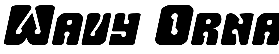 Wavy Ornamental Oblique Font Download Free