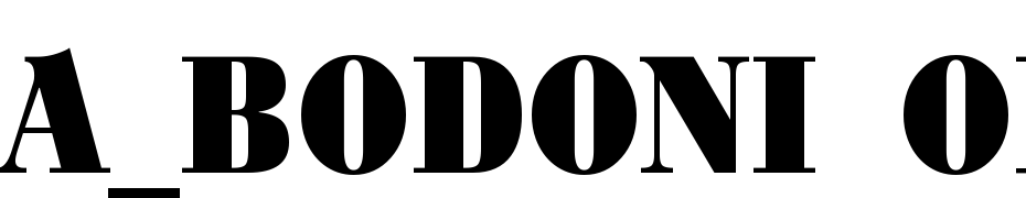 A_Bodoni Orto Titul Nr Black Font Download Free