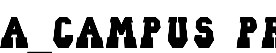 A_Campus Pr Lying Font Download Free