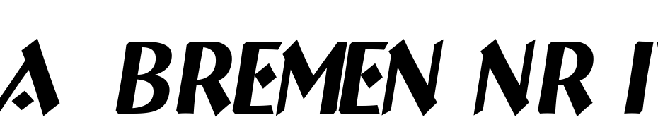 A_Bremen Nr Italic Font Download Free