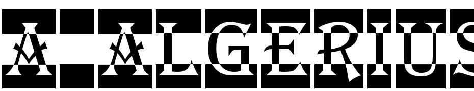 A_Algerius Nr Dc Cm Font Download Free