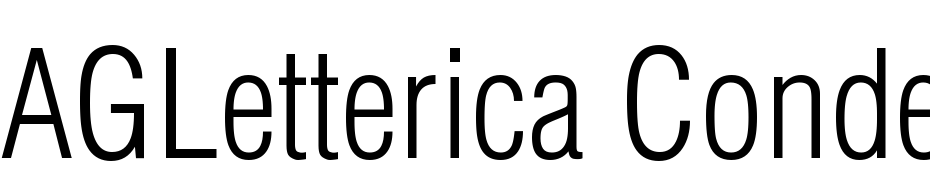 AGLetterica Condensed Light Roman Font Download Free