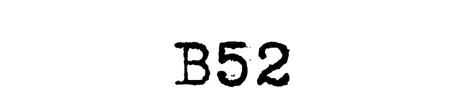 B52 Font Download Free