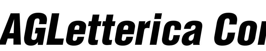 AGLetterica Condensed Light Bold Oblique Font Download Free