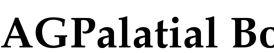 AGPalatial Bold Font Download Free
