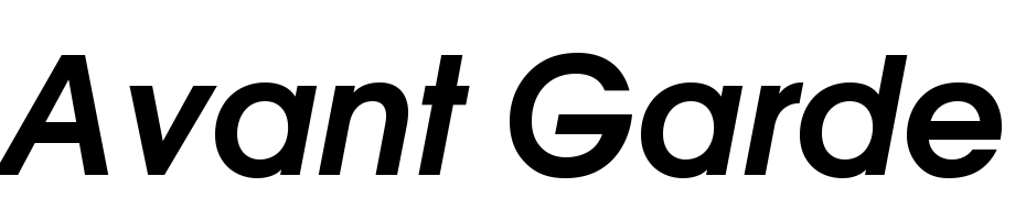 Avant Garde C Bold Italic Font Download Free