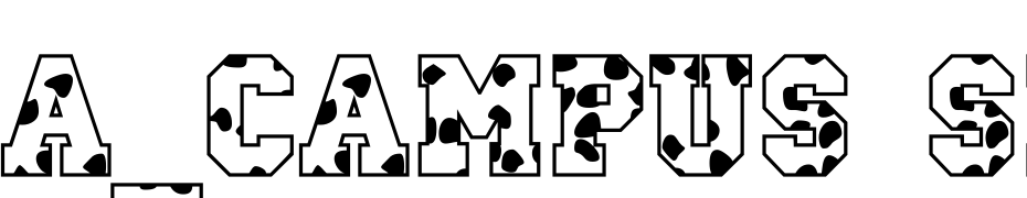 A_Campus Spots Font Download Free