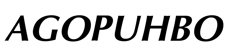 AGOpus High Resolution Bold Oblique Schrift Herunterladen Kostenlos