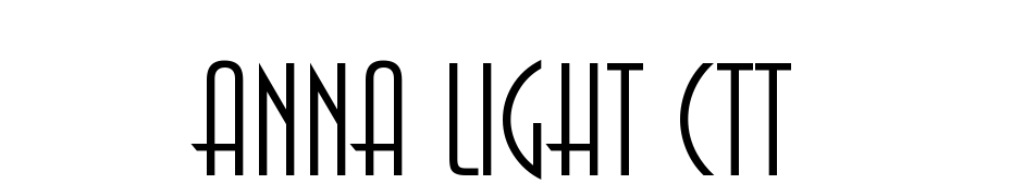 Anna Light CTT Font Download Free
