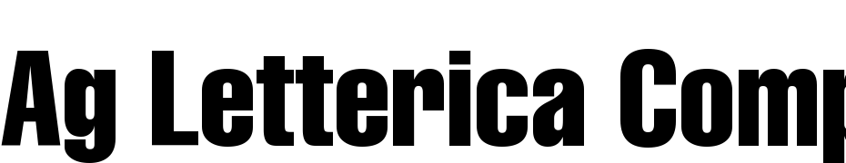 AG Letterica Compressed Font Download Free