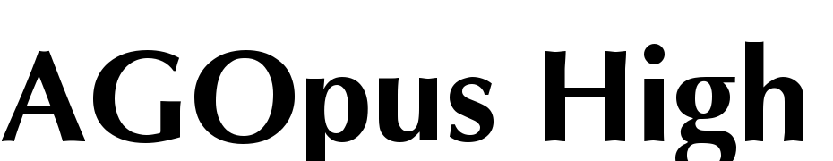 AGOpus High Resolution Bold Font Download Free