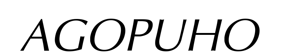 AGOpus High Resolution Oblique cкачати шрифт безкоштовно