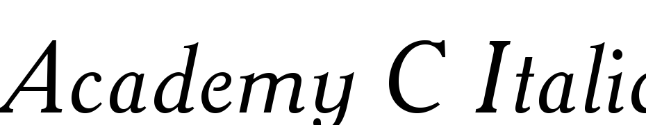 Academy C Italic Fuente Descargar Gratis