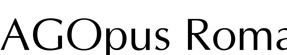AGOpus Roman Font Download Free