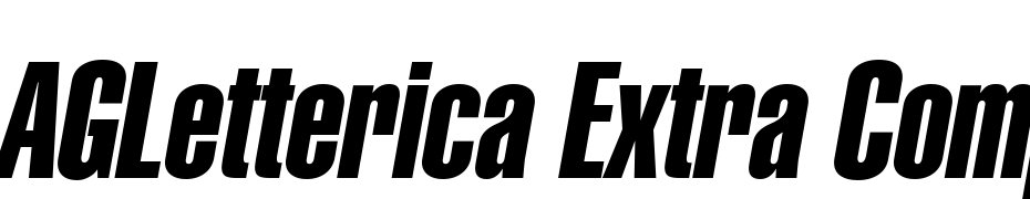 AGLetterica Extra Compressed Oblique Font Download Free