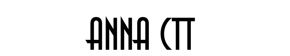 Anna CTT cкачати шрифт безкоштовно