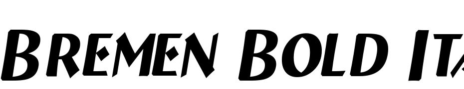 A_Bremen Caps Nr Italic Font Download Free