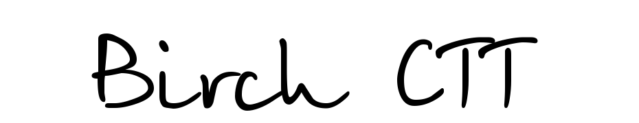 Birch CTT Yazı tipi ücretsiz indir
