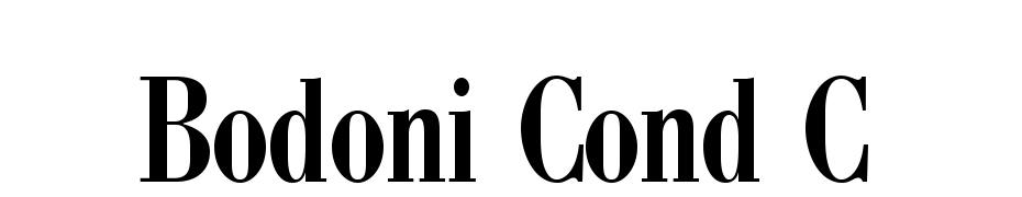 Bodoni Cond C Fuente Descargar Gratis