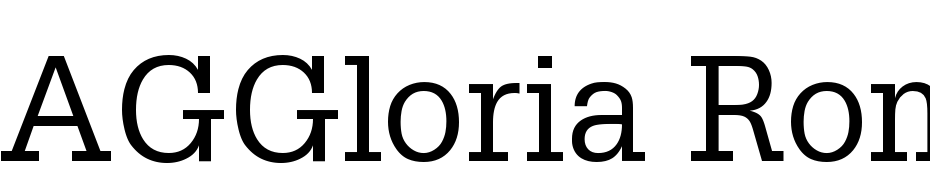 AGGloria Roman Font Download Free