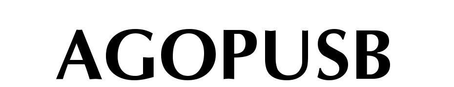 AGOpus Bold Schrift Herunterladen Kostenlos