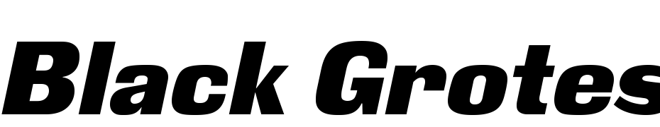Black Grotesk C Italic Polices Telecharger