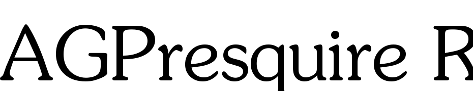 AGPresquire Roman Font Download Free
