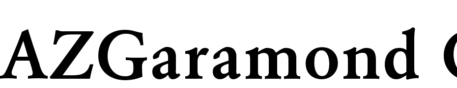 AZGaramond CTT Bold Schrift Herunterladen Kostenlos