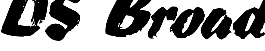 DS Broad Brush Font Download Free