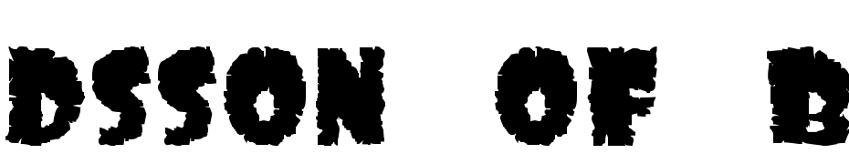 DS Son Of Black Font Download Free