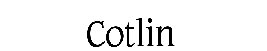 Cotlin Font Download Free