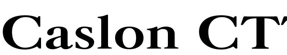 Caslon CTT Bold Font Download Free