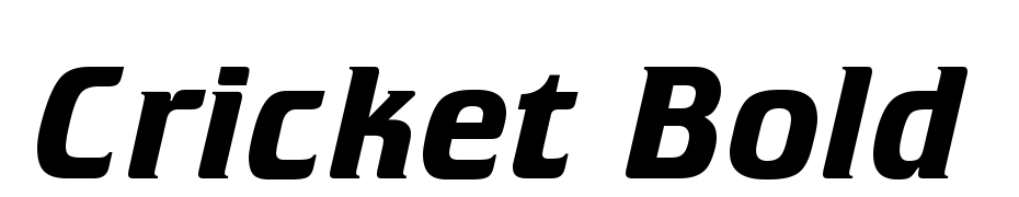 Cricket Bold Scarica Caratteri Gratis