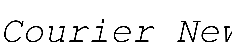 Courier New Italic Font Download Free
