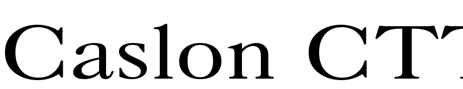 Caslon CTT Regular Font Download Free