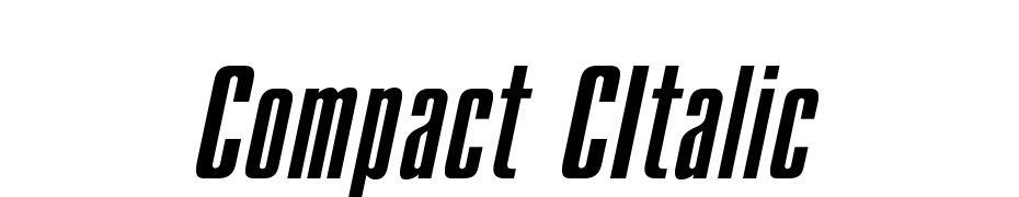 Compact C Italic Font Download Free