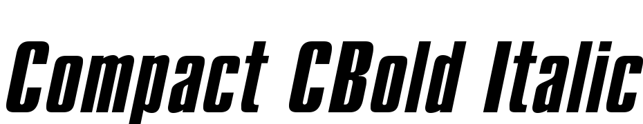 Compact C Bold Italic Font Download Free
