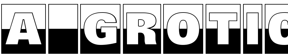 A_Grotic Titul Cm B&WHv Font Download Free
