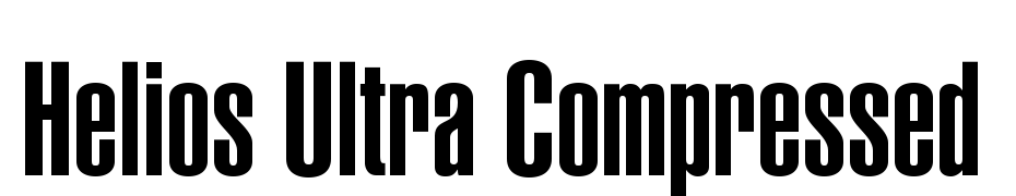 Helios Ultra Compressed Font Download Free