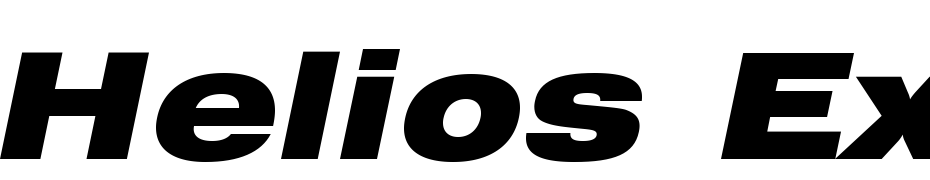 Helios Ext Black Italic Font Download Free