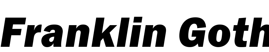 Franklin Gothic Heavy C Italic Font Download Free