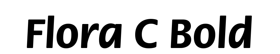 Flora C Bold cкачати шрифт безкоштовно