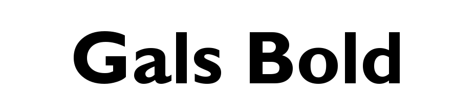 Gals Bold Font Download Free