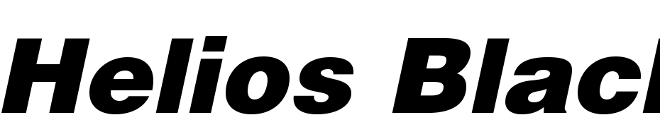 Helios Black Italic Font Download Free