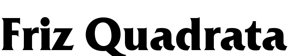 Friz Quadrata C Bold Font Download Free