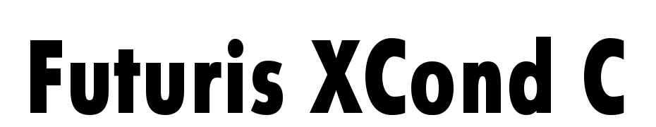 Futuris XCond C Font Download Free