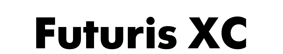 Futuris XC Yazı tipi ücretsiz indir